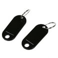 thumbnail image 3 of 60 Pcs Key ID Label Tags Split Ring Keyring Keychain Black, 3 of 4