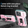 thumbnail image 5 of TECH CIRCLE for iPhone 16 Pro Max TPU+PC Hybrid Armor Case [Slide Camera Cover][Built-in Ring Holder Kickstand] Military Grade Full Body Shockproof Rugged Dual-Layer Protective,Rosegold, 5 of 8