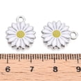 thumbnail image 3 of Alloy Enamel Pendants Daisy Mixed color White 16x13x2mm Hole: 2mm, 3 of 3
