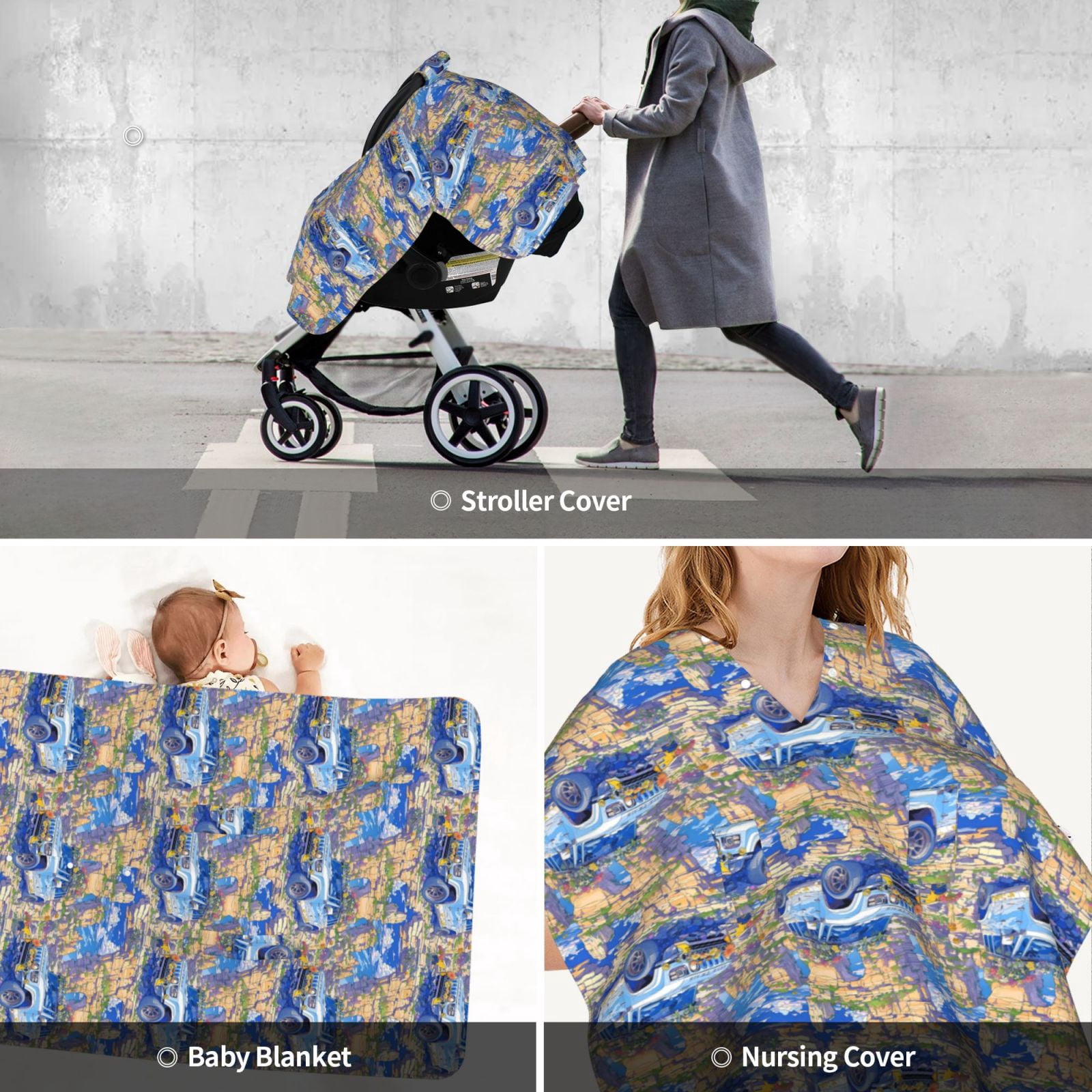 Car Seat Cover Baby - SUV travel car Breathable Infant Car Seat Cover for Baby Carseat, Lightweight Comfort Baby Essentials Must Haves Newborn Stuff for Girl Boy