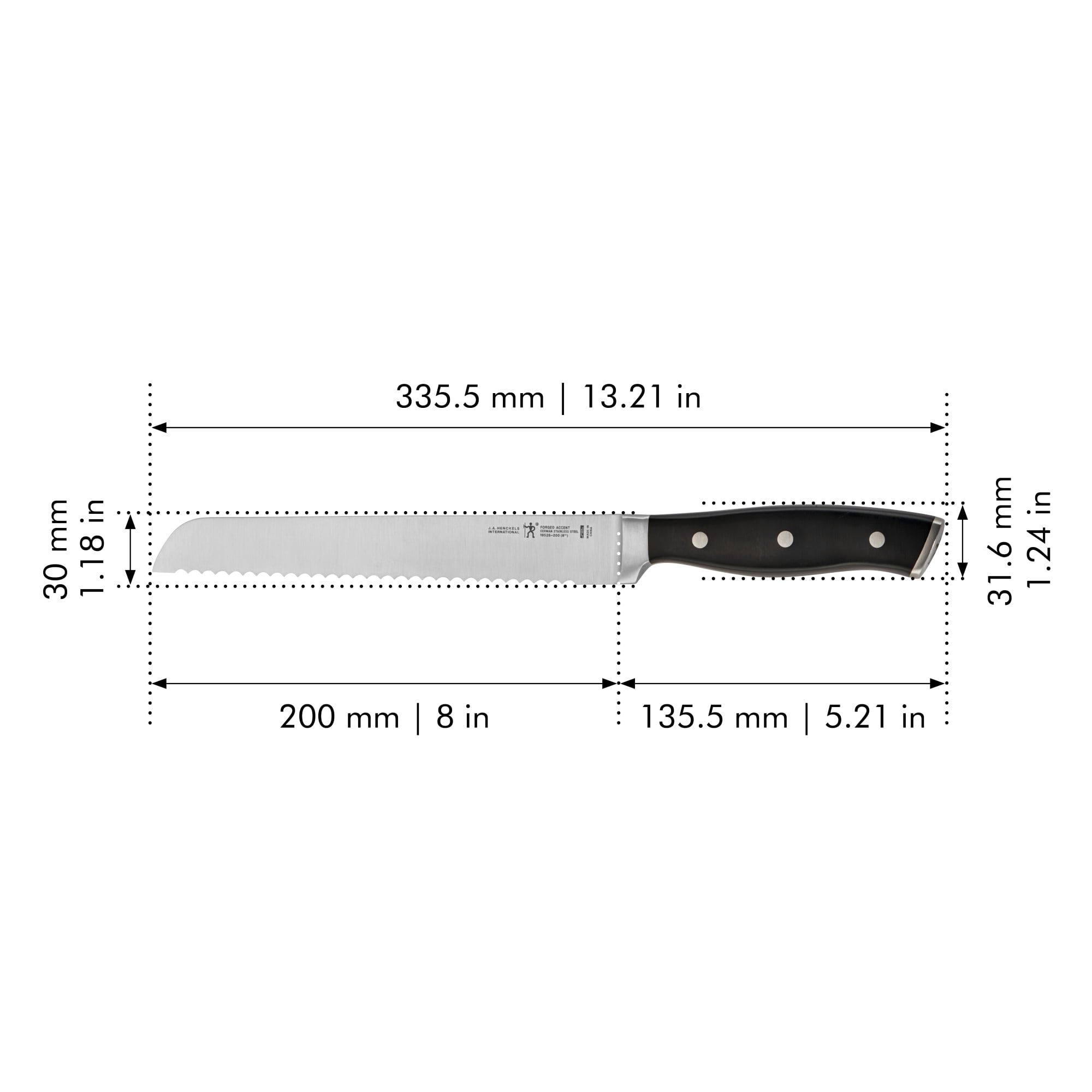 Zwilling J.A Henckels 8 in. L Stainless Steel Bread Knife 1 pc