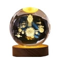 thumbnail image 1 of Tignapoo 3D Solar System Crystal Ball Night Light with Wooden Base, USB-Powered Astronomy Decor for Kids' Room, Unique Gift for Holidays & Home Decor, 1 of 6