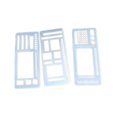thumbnail image 1 of Handmade Flexible Record Template 3-Pack, Reusable Stencils Drafting Tool for Notebooks, Diaries & Cards - PET Material, Durable & Portable, 1 of 8