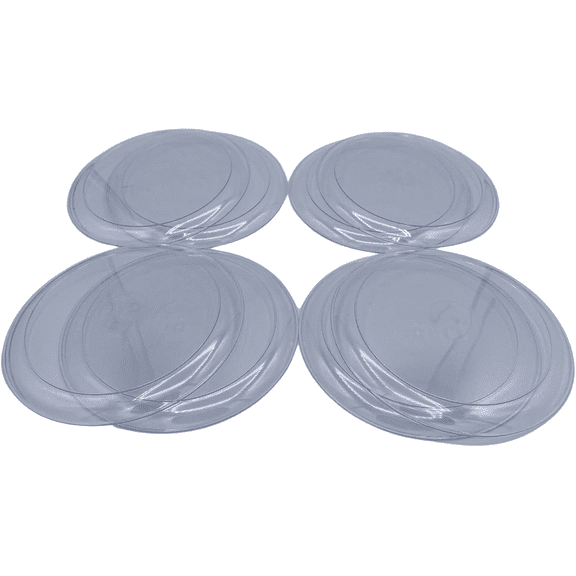 Clear Plastic Plates 8 Count Round Disposable 5.75 inch diameter
