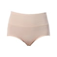 thumbnail image 6 of PMVFHDE High Waist Abdominal Menstrual Briefs Bamboo Fiber Side Leak Proof Womens Underwear Beige,L, 6 of 6