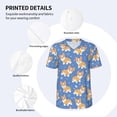 thumbnail image 3 of Kdxio Corgi Mens T-Shirts Baseball Vintage Fashionable Lightweight Casual Crew Neck Slim Fit with Long Sleeves-4X-Large, 3 of 7
