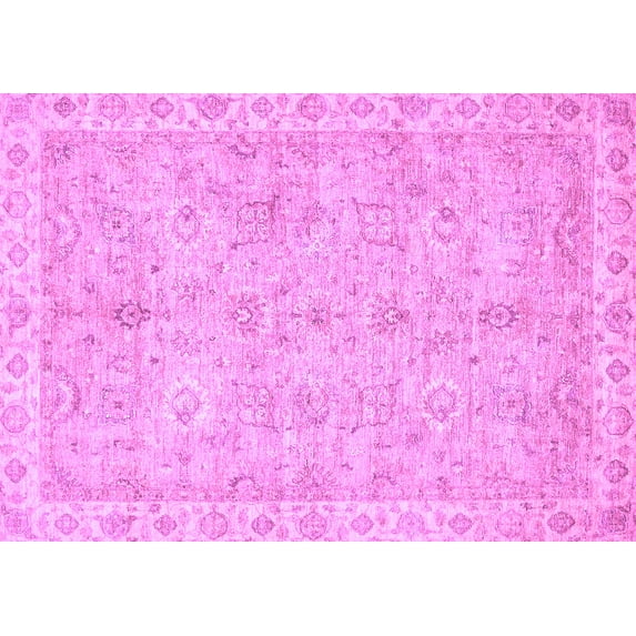 Ahgly Company Indoor Rectangle Abstract Purple Modern Area Rugs, 5' x 8'