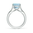 thumbnail image 2 of ANGARA Natural Solitaire 3.5 ct Aquamarine Split Shank Engagement Ring in 925 Sterling Silver for Women (Size-10mm) | March Birthstone, Anniversary, Jewelry Gift for Women | Natural Aquamarine Ring, 2 of 10