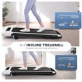 thumbnail image 5 of Simpfree 3 in 1 Under Desk Treadmill with Height-adjustable Desk,Max 300lbs Capacity,Walking Pad with LED Touch Screen,Remote Control,2s Folding Treadmill,No installation required,0.5-7.5mph/h, 5 of 7