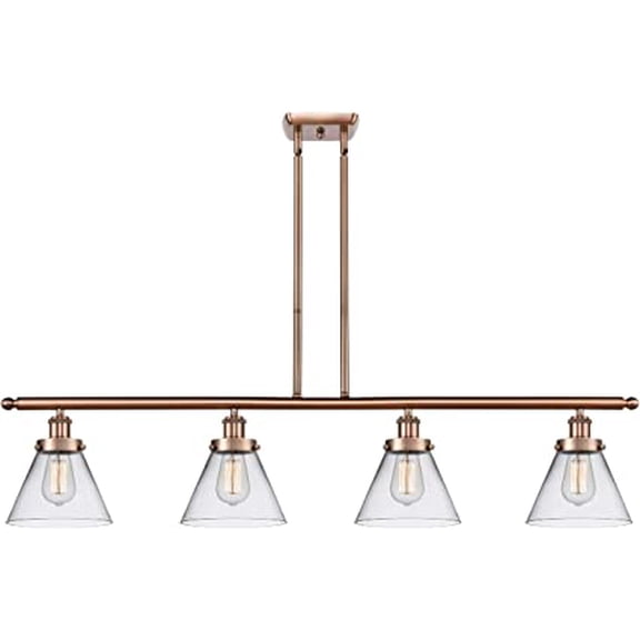 Innovations 916-4I-AC-G42-LED Transitional LED Island Pendant from Ballston Collection in Copper Finish, 8.00 inches