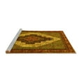 thumbnail image 2 of Ahgly Company Machine Washable Indoor Rectangle Persian Yellow Traditional Area Rugs, 7' x 10', 2 of 4