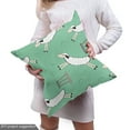 thumbnail image 5 of Ambesonne Sheep Fabric by the Yard Upholstery, Fluffy Animal over a Fence, 1 Yard, Sea Green Taupe Grey, 5 of 5
