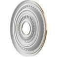 thumbnail image 4 of Ekena Millwork 16"OD x 3 1/2"ID x 1"P Cole Thermoformed PVC Ceiling Medallion (Fits Canopies up to 4 1/2"), Universal Aged Metallic Vintage Gold, 4 of 10