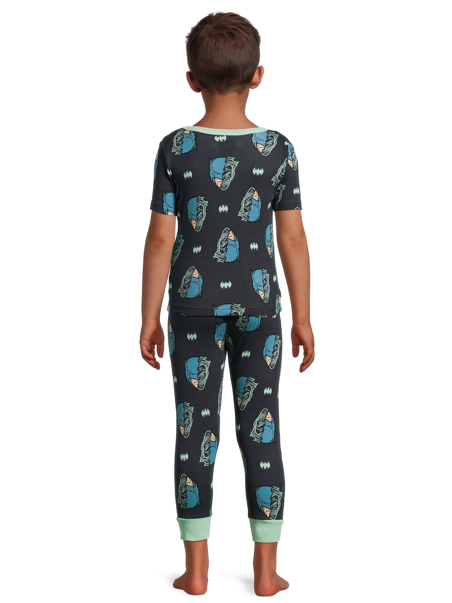 Batman Boys Short Sleeve and Pant Pajama Set, 2-Piece, Sizes 4-12