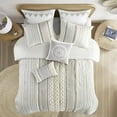 thumbnail image 7 of INK+IVY Adult Imani Geometric Full/Queen Cotton Comforter Set, 3-Piece - Ivory and Off-White, 7 of 7