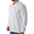 thumbnail image 2 of Lacoste Men's Long Sleeve Classic Pique Polo White L1312 001, 2 of 4