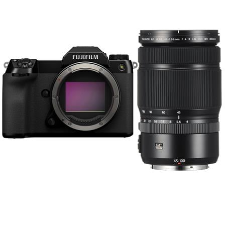 Image of GFX50S II Medium Format Camera Body with GF 45-100mm F4 R LM WR Lens
