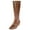 Whiskey Brown, variant on DR SCHOLLS Womens Black Strap Detail Buckle Accent Brilliance Almond Toe Block Heel Zip-Up Riding Boot 6 M