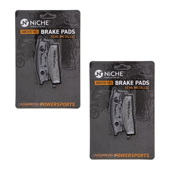 Niche Front Brake Pad Set for Yamaha TTR125 Semi-Metallic Motorcycle 2 Pack 519-KPA2319D