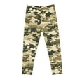 thumbnail image 5 of Baby Girls' Cotton Pants and Leggings Full Length Pants Girls Camouflage Printed Pants High Waist Stretchy Soft Tights Kids Summer Leggings for School Wearing Green 6 Years, 5 of 5