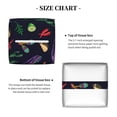 thumbnail image 5 of Lsque Colorful Vintage Cactuses Printed Tissue Box Cover Holder, Facial Paper Organizer Dispenser,Square with Bottom Belt, PVC Leather Decorative Organizer, 5 of 8