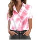 thumbnail image 3 of TaTaai Women's Loose Fit Short Sleeve Button Down Point Collar Print Shirt Top Summer Casual Blouse Breathable Daily Plus Size Gift, 3 of 6
