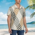 thumbnail image 5 of Balery Geometric Print Men's Hawaiian Shirts Short Sleeve Beach Shirt Relaxed Fit Vacation Button Down Shirts-XX-Large, 5 of 9