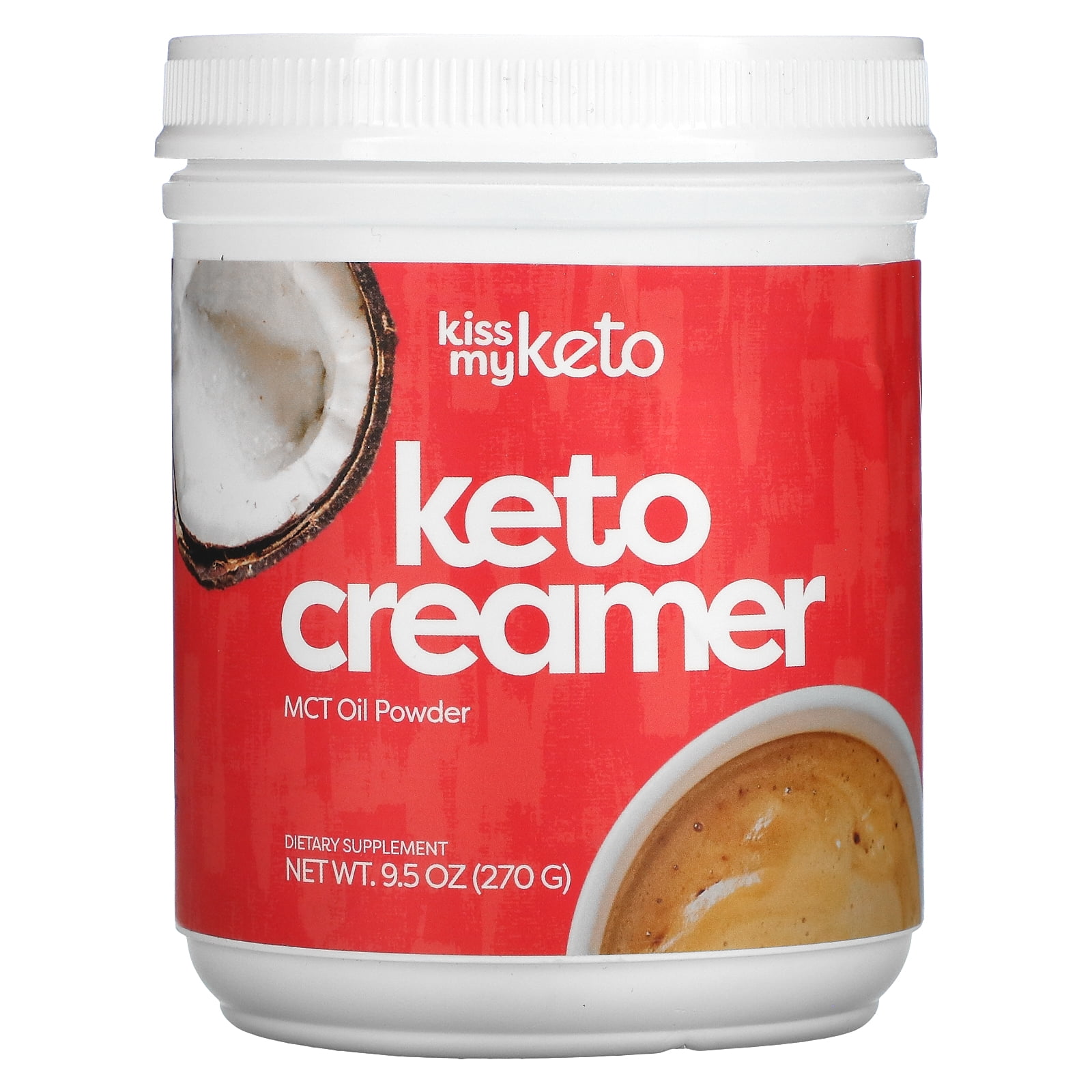 Kiss My Keto Keto Creamer MCT Oil Powder, 9.5 oz (270 g)