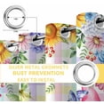thumbnail image 4 of Watercolor Floral Gnomes Blackout Curtains for Bedroom, Spring Flowers Butterflies Grid Thermal Insulated Kitchen Drapes with Grommets, Light Blocking Window Treatment, 2 Panels 42" x 84", 4 of 7