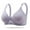Gray, variant on Naughtyhood Woman's Underwear Fashion Plus SizeBra Deep V Underwire Wire Free Comfortable Push Up Bra Classic Everyday Easy-On Back Buckle Bra