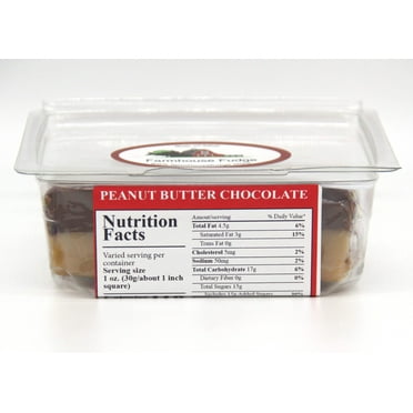 Farmhouse Fudge:  Peanut Butter Chocolate Fudge (8 Ounces)