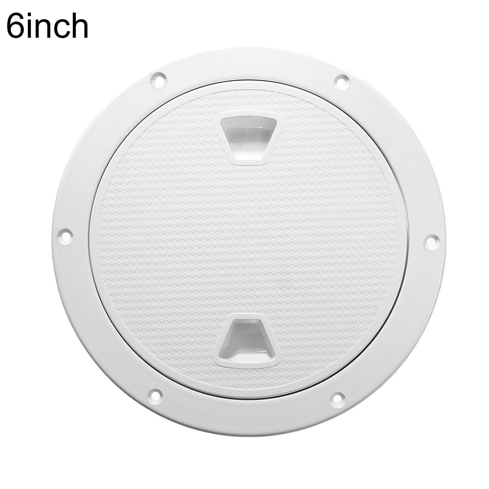 Round Hatch Cover Non-Slip Deck Plate for Marine Boat Kayak Canoe 4/6/8 Inch 