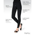 thumbnail image 3 of MeMoi Women's Comfort Cotton Blend Lightweight Leggings - Womens - Female (Large/X-Large, Black), 3 of 7