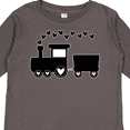thumbnail image 4 of Inktastic Valentines Day Heart Choo Choo Train Boys Long Sleeve Toddler T-Shirt, 4 of 5