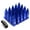 Blue, variant on J2 Engineering LN-T7-022-15-RD J2 Engineering 7075 -T6 Forged Aluminum M12X1.5 20Pcs 80mm Height Spiky Cap Lug Nut Set w/Adapter Key (Red)