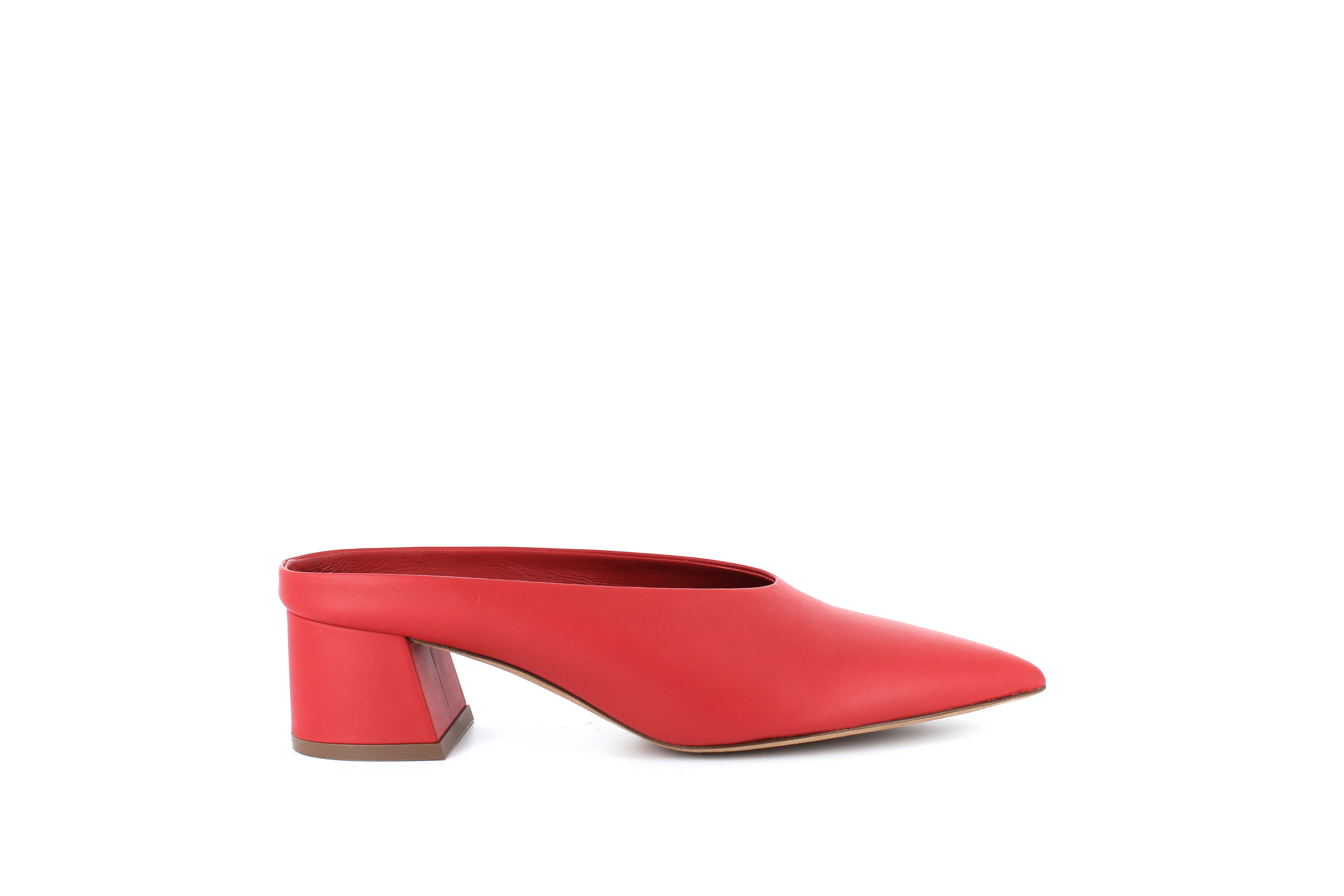 vince red mules