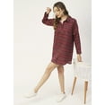 thumbnail image 5 of Moomaya Printed Womens Collared Long Shirt, Button Down Casual Summer Shirt Dress, 5 of 8