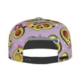 thumbnail image 5 of Adjustable Baseball Cap, Cute Avocado Flower Purple Flat Bill Trucker Flat Brim Hats Dad Hat for Men Women - Snapback Hat Adjustable Size, 5 of 7