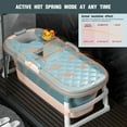 thumbnail image 2 of Reykilor 54" Foldable Bathtub with 3 Lids & Handles for Adult, Portable Soaking Bath Tub Large Freestanding SPA Tub Ideal for Hot Bath Ice Bath, 2 of 6