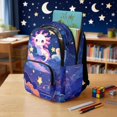 thumbnail image 3 of DISNIMO Girls Backpack Axolotl Star Print 17-Inch Lightweight School Bookbag with Laptop Compartment & Water Bottle Side Pockets for Elementary Preschool, Back to School Supplies, 3 of 7