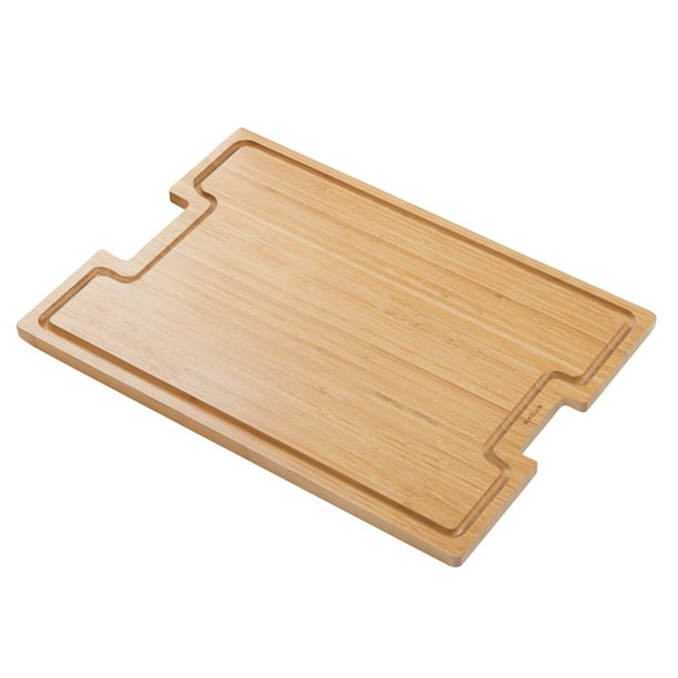 KRAUS Workstation Kitchen Sink Solid Bamboo Cutting Board/Serving Board