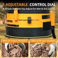 thumbnail image 2 of WEWORK 15A Electric Leaf Mulcher, 8400RPM, 18:1 Reduction, 20 Cutting Lines, 1.6 Bushel Bag, for Wet/Dry Leaves, Pine Straw and Grass, 2 of 8