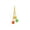 Yellow, variant on Btomtd Hanging Cotton Rope Ball Cat Toys 11 Inch, Teething Chew Boredom Relief Toy for Indoor Cats, Cage Pet Toys, Green