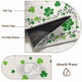 thumbnail image 6 of Clover, Area Rug 6x9 FT, Non Slip Living Room Throw Carpet, Happy St. Patrick's Day Retro Green Shamrocks Washable Soft Large Floor Carpet Non-Shedding Rug for Bedroom Dining Room Play Room, 6 of 9