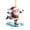 E, variant on Christmas Santa Claus Sleigh Decoration, 2D Flat Acrylic Pendant for Bedroom Door Xmas Tree Window, 3.15 inch
