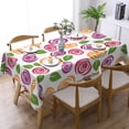 thumbnail image 2 of XMXY Table Cloth Rectangle Table, Abstract Roses Floral Pattern Dining Table Cover Waterproof Washable Outdoor Tablecloth, 54 X 72 Inch, 2 of 8