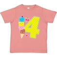 thumbnail image 3 of Inktastic Ice Cream Fourth Birthday Blue Boys or Girls Toddler T-Shirt, 3 of 5