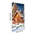 thumbnail image 3 of Fllostpr 35.4x70.9" Christmas House Door Cover, Front Door Backdrop Cloth for Indoor Outdoor Home Party Entryway Wall Window Decor, 3 of 6