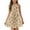 Earthy Yellow, variant on TQWQT Girls Dresses Summer Cute Floral Print Dress Size 10-12 Kids Tie Front Mini Dress Sleeveless Girls Sundress Tween Girls Clothes Beige 120