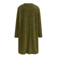 thumbnail image 3 of lcziwo Fuzzy Fleece Sweatshirts for Women Winter Warm Sherpa Pullover Cute Heart Print Casual Thermal Sweatshirt Loose Comfy Loungewear Tunic Tops with Pockets Prime Sales Today Army Green M, 3 of 6